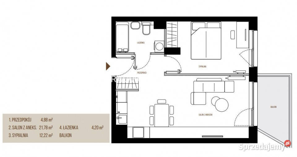Mieszkanie sprzedam 4308m2 2pokojowe Kraków Piętro 3