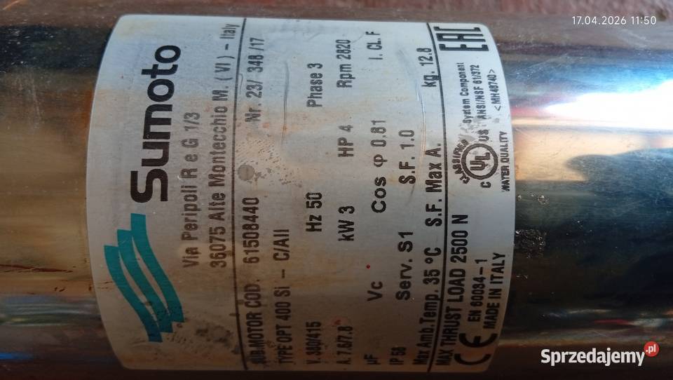 Pompa głębinowa z filtrem Belardi Sumoto Kraśnik