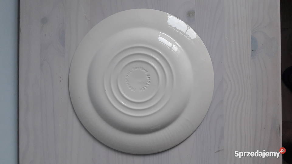 Talerz płaski England Ironstone niebieski Ceramika i szkło opolskie Głuchołazy