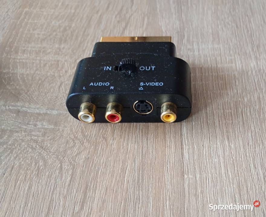 Adapter złączka scart euro na rca chinch svideo