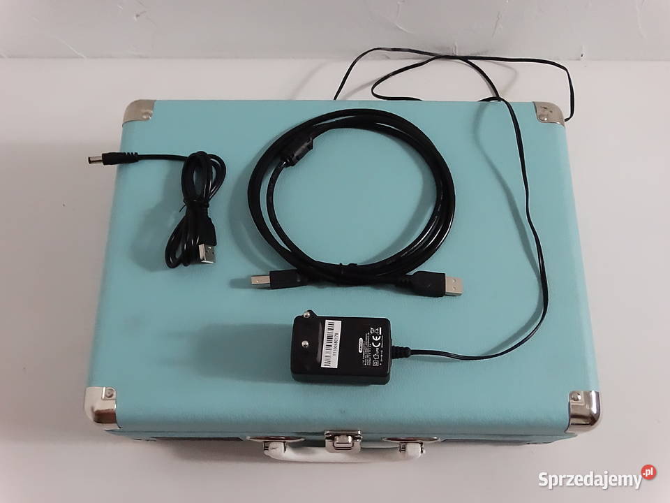 Gramofon walizkowy Denver VPL120 Blue Retro Gramofony Biłgoraj