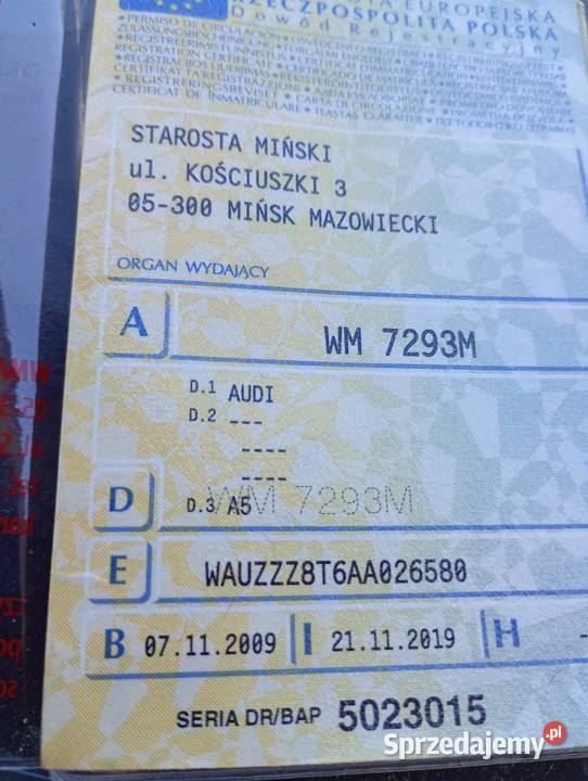AUDI A5 maly przebieg Stojadła