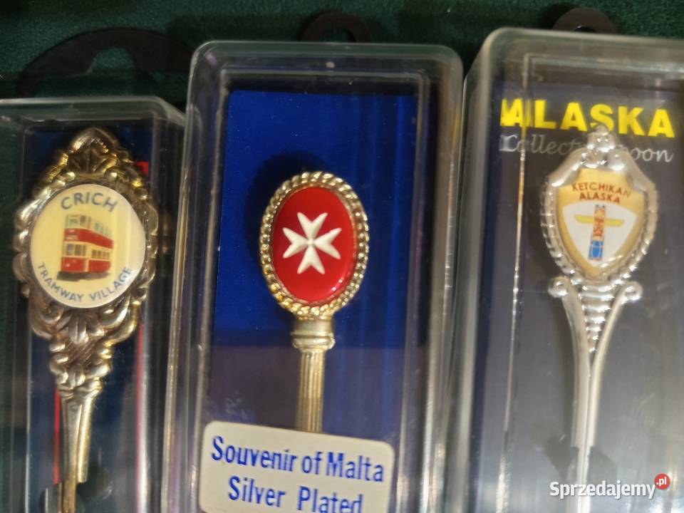Łyżeczki ozdobne kolekcjonerskie NOWE Alaska sprzedam