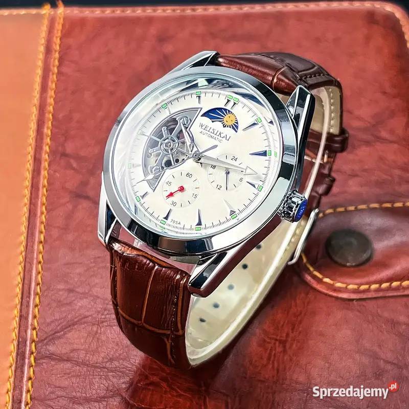 Stylowy NOWY elegancki męski zegarek z Mechanizm Warszawa sprzedam