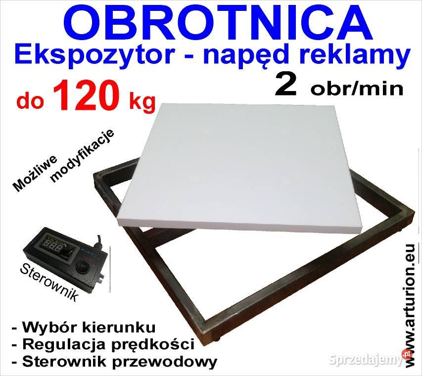 Podest Obrotowy Ekspozytor Napęd ReklamObrotnica Warszawa