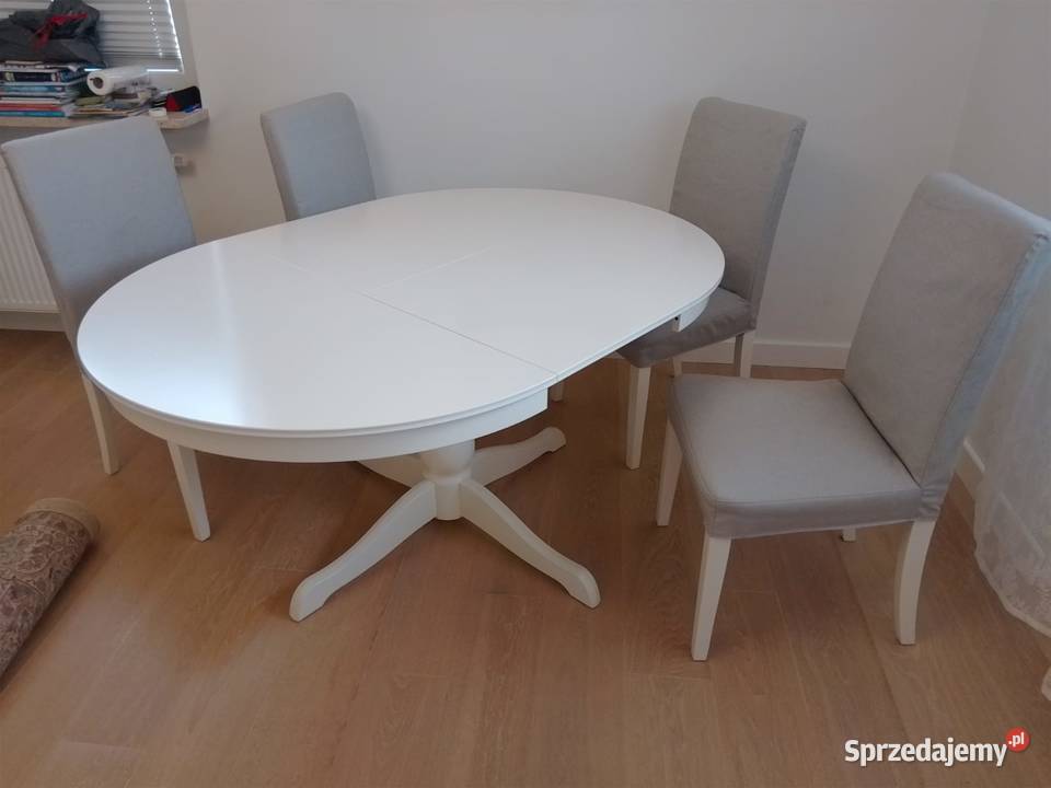 Stół IKEA Ingatorp rozkładany biały Super Warszawa