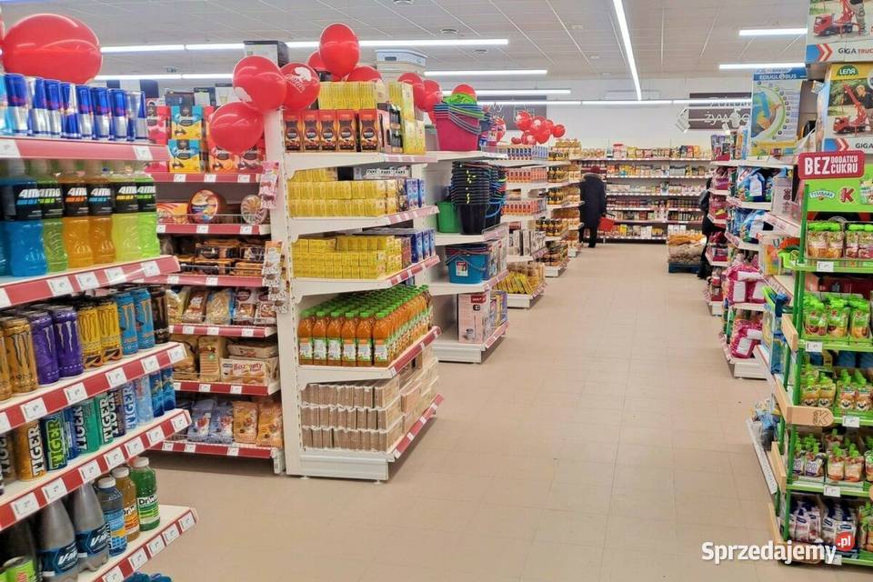 Regał sklepowy metalowy przyścienny magazynowy Ostrołęka