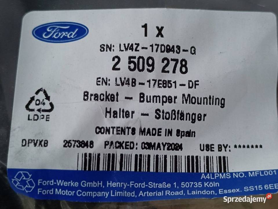 FORD KUGA MK3 20 ŚLIZG MOCOWANIE WSPORNIK Pleszew