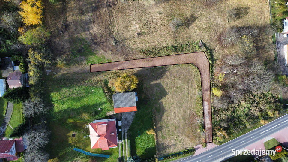 16 ar Wrząsowice Działka budowlana lesie polna