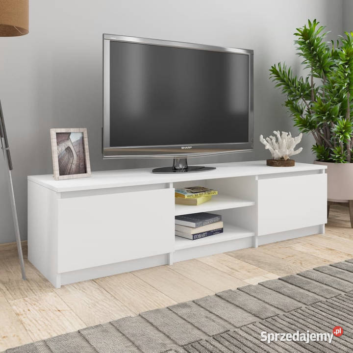 Szafka pod TV biała 140x40x355 materiał mazowieckie Warszawa