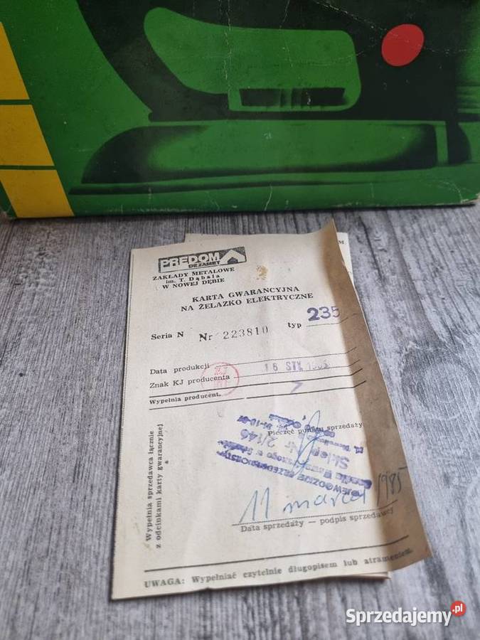 Żelasko elektryczne PREDOM DEZAMET 1985r PRL Pozostałe Solnica