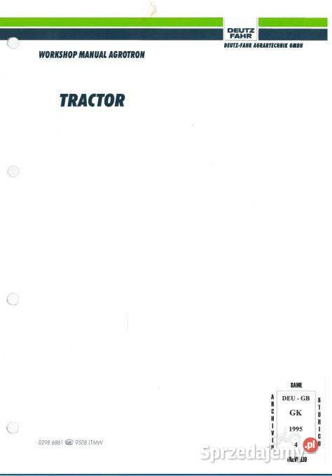 Deutz Fahr AGROTRON 600 605 615 620 630 645