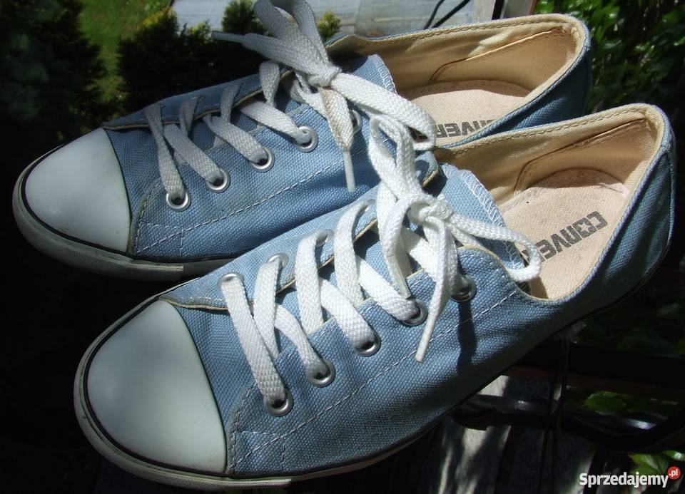 Oryginalne Błękitne Trampki Converse 375