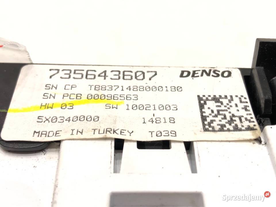 PANEL STEROWANIA NAWIEWU FIAT TIPO 735643607 osobowe