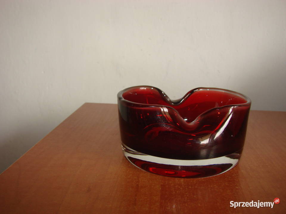 popielniczka szkło barwione Antyki, Sztuka, Kolekcje