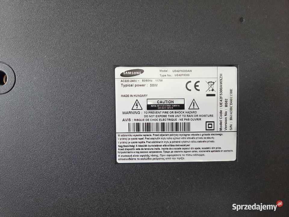 Sprzedam używany Tv Samsung smart 42 cale
