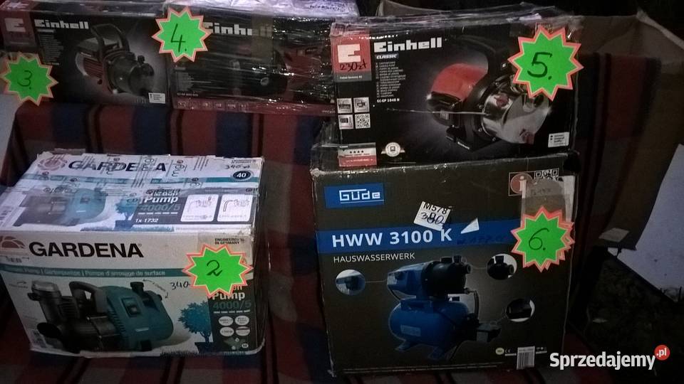 Pompy i hydrofory Gardena EinhellGde Nowe mazowieckie Nowy Dwór Mazowiecki sprzedam