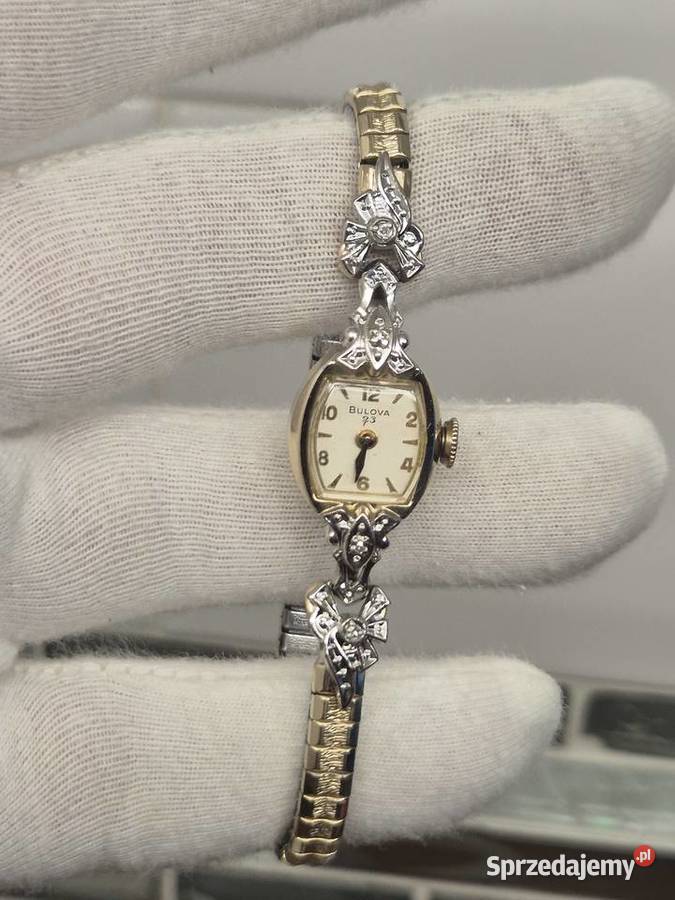 Zabytkowy zegarek damski BulovaDiamond Chorzów