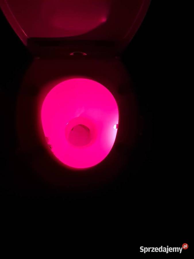 nowe lampki 18 kolorów do WC uruchamiane Sandomierz