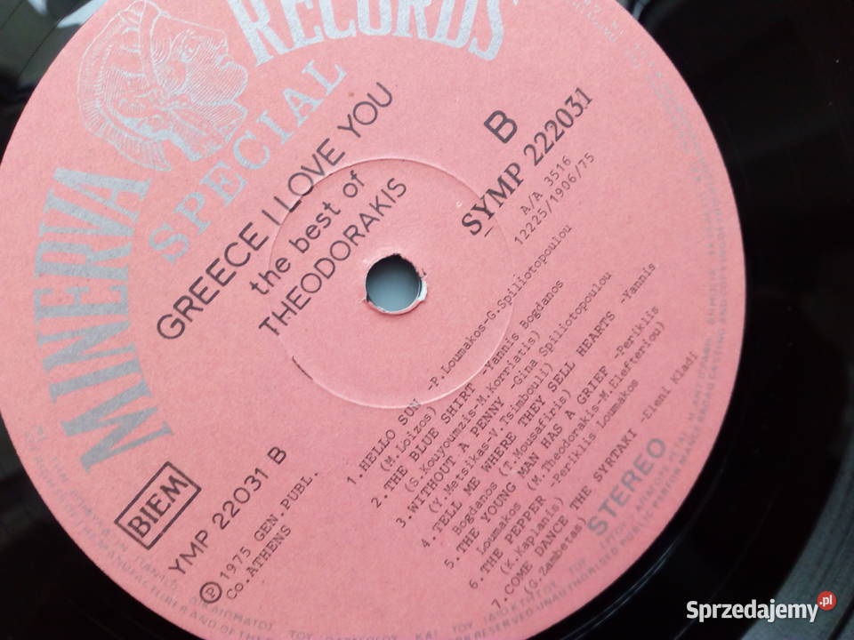 Vinyl GREECE I LOVE YOU 1975 the best of Puławy