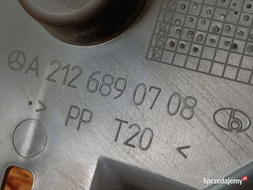 MERCEDES W212 OSŁONA HAMULCA RĘCZNEGO Pleszew sprzedam