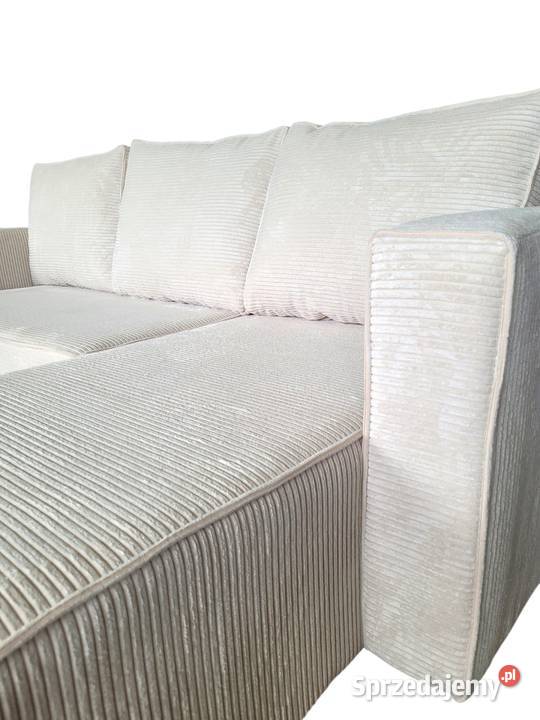 Narożnik Eryk Rogówka funkcja spania pojemnik na Szczecin