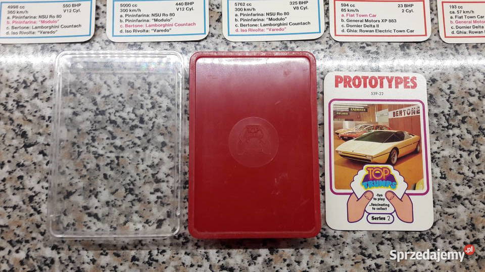 Karty Top Trumps series 2 Prototypes opolskie Głuchołazy sprzedam