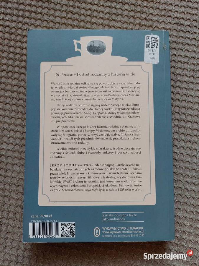 Jerzy Stuhr Stuhrowie historie rodzinne biografie, wspomnienia sprzedam