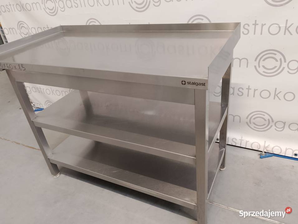 Stół roboczy z 2 półkami 120x60x85