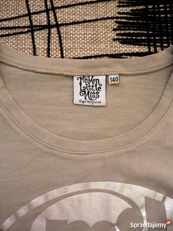 beżowa koszulka tshirt smile xs 34 140 wzór Inowrocław