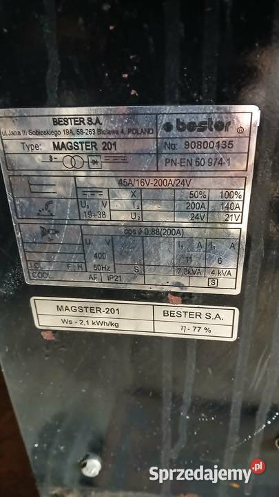 Migomat półautomat spawarka bester lincoln 201 mazowieckie Zwoleń
