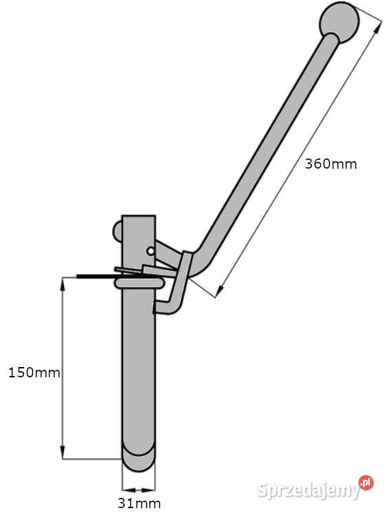 Sworzeń 360 mm prosty CP36KR Kamionna