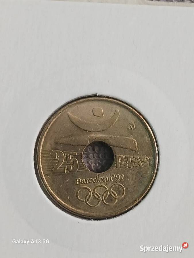25 Pesetów Hiszpania 1990 rUNC Konin