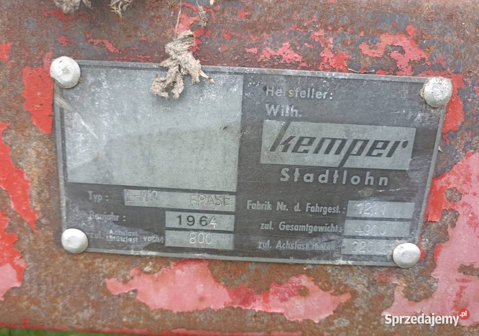 Przekładnia do rozrzutnika obornika Kemper Frase małopolskie Pisarzowa