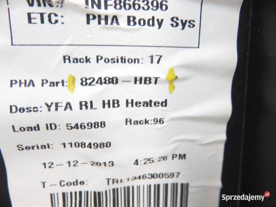 PODNOŚNIK SZYBY LEWY TYLNY SONATA VI 834503Q001