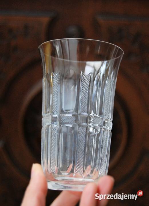 Stara szklanka kryształowa szlifowana 300 ml Ceramika i szkło Lublin