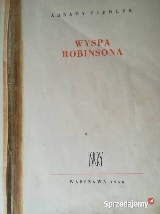 Wyspa Robinsona Arkady Fiedler klasyk 1958 Głogów