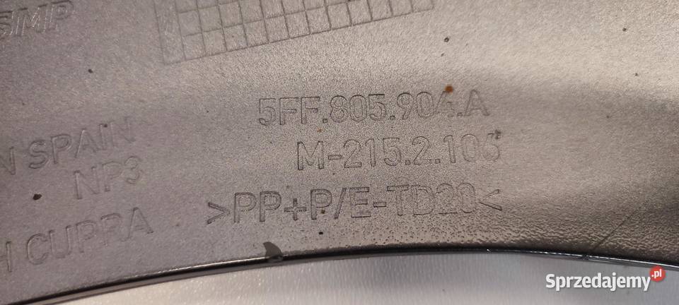 CUPRA FORMENTOR NAKŁADKA SPOILER ZDERZAKA PRAWY dolnośląskie sprzedam