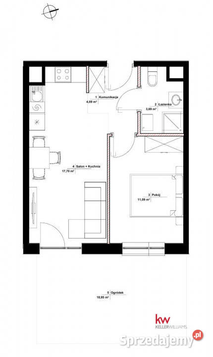 Mieszkanie Poznań 3653m2 2 pokoje 11852zł/m2 Sprzedaż wielkopolskie