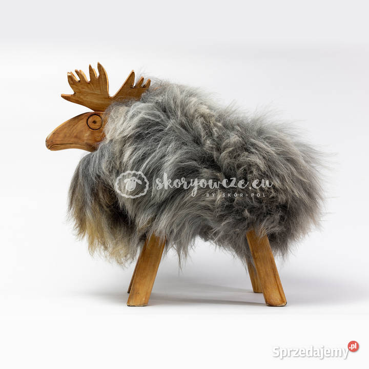 Krzesło renifer dekoracyjny szaro brązowo biały Szaflary sprzedam