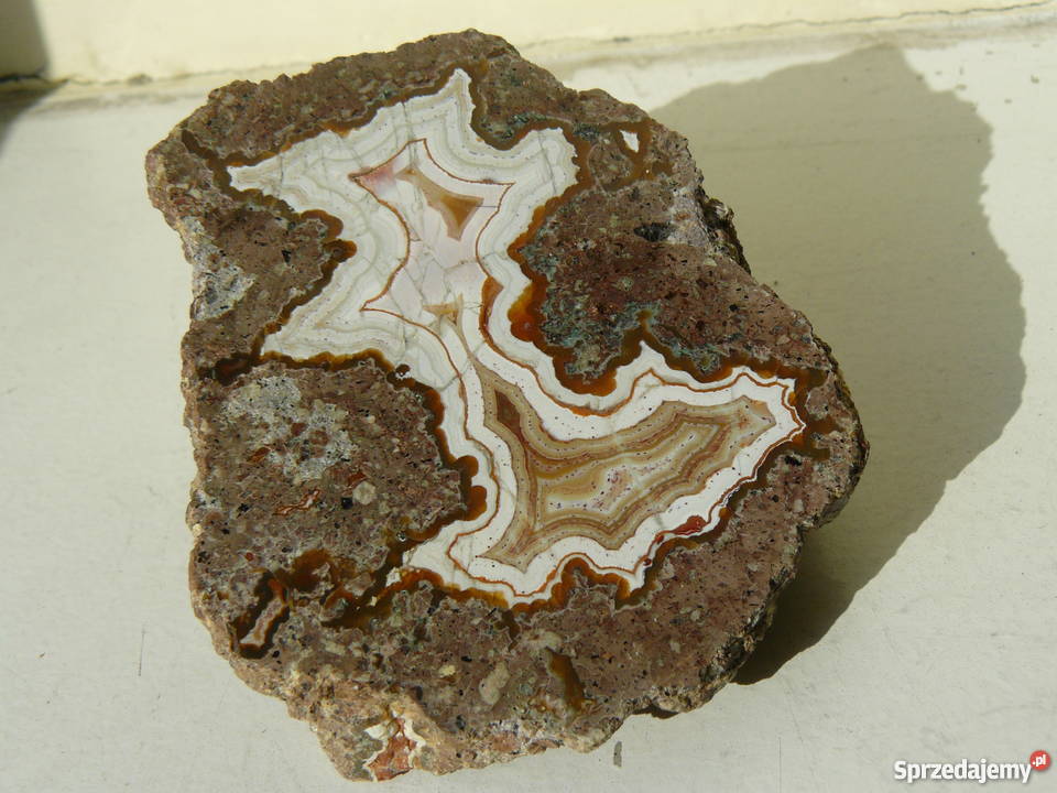 AGATY Nowy Kościół kolekcja 12 okazów Polska Wieś