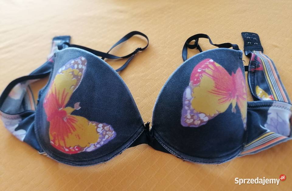 Biustonosz na fiszbinach z motylkami rozmiar 75C łódzkie Łódź