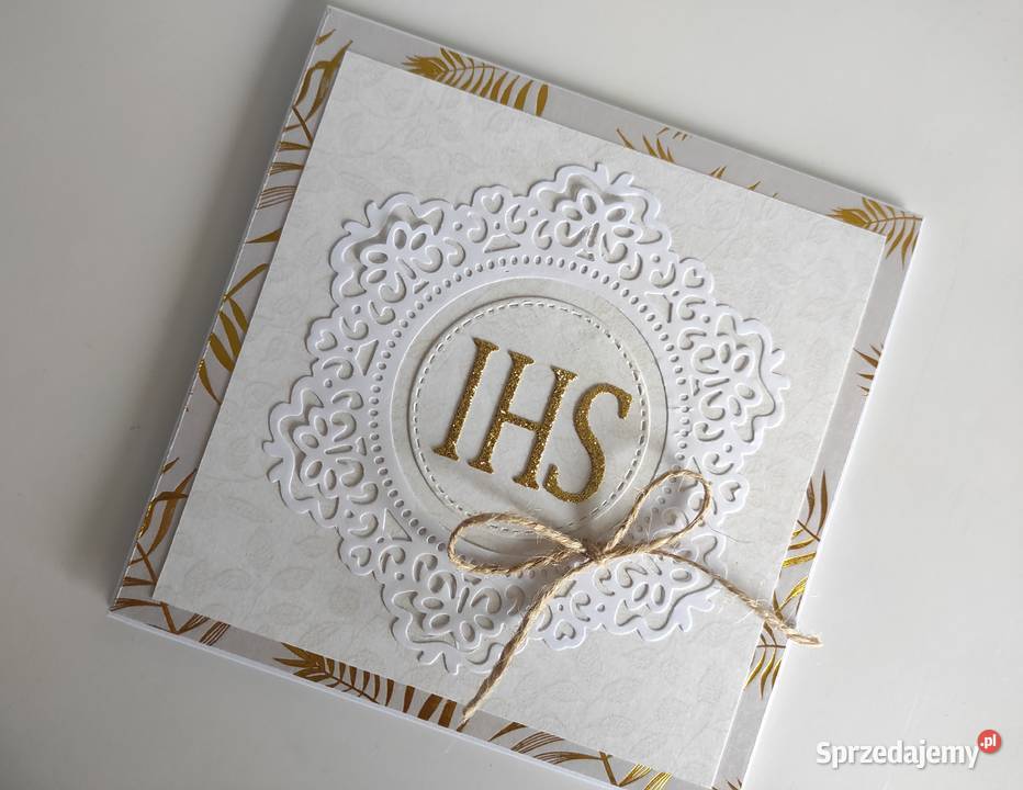Kartka ręcznie robiona na Komunię Świętą łódzkie