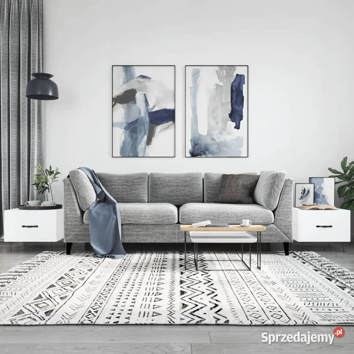 Stoliki kawowe 2 białe 50x50x40 WM829381 Warszawa