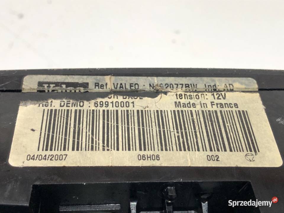 PANEL STEROWANIA NAWIEWU PEUGEOT 207 Hatchback