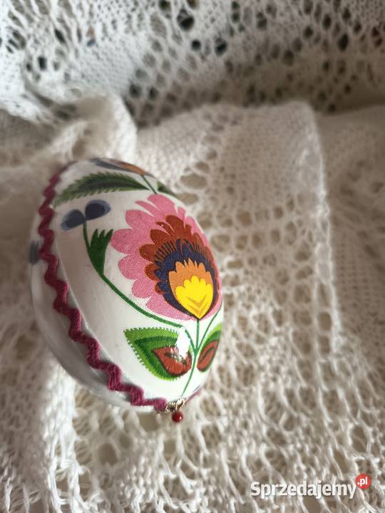 Pisanka decoupage wzór ludowy kujawsko-pomorskie sprzedam