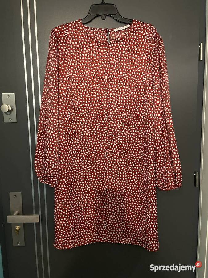 Tu sukienka modny wzór groszki bordo hit blog 46 Choszczno