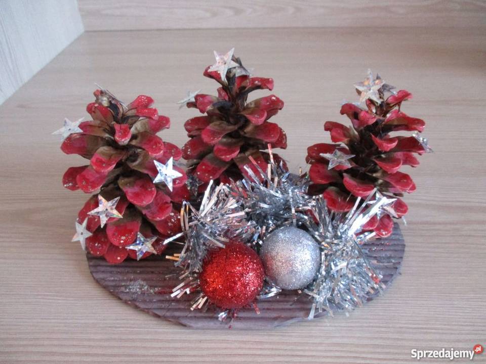 Choinka szyszka stroik świąteczny rękodzieło sprzedam