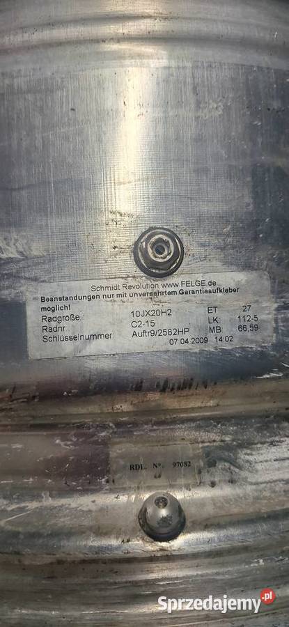 oryginalne skręcane felgi 20 schmidt revolution aluminiowe Góra Świętej Anny