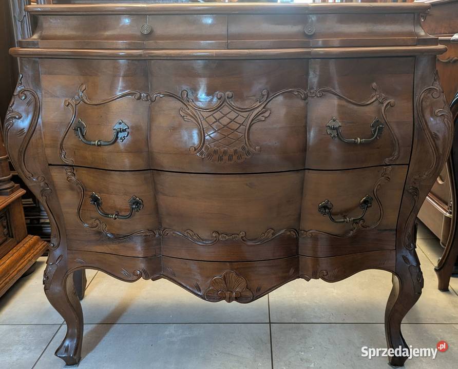 piękna włoska komoda neobarokowa orzech sklep Dąbrowa Górnicza